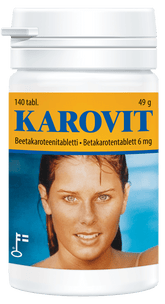 Karovit - Beetakaroteenitabletti 140 tabl. - Sinunapteekki.fi