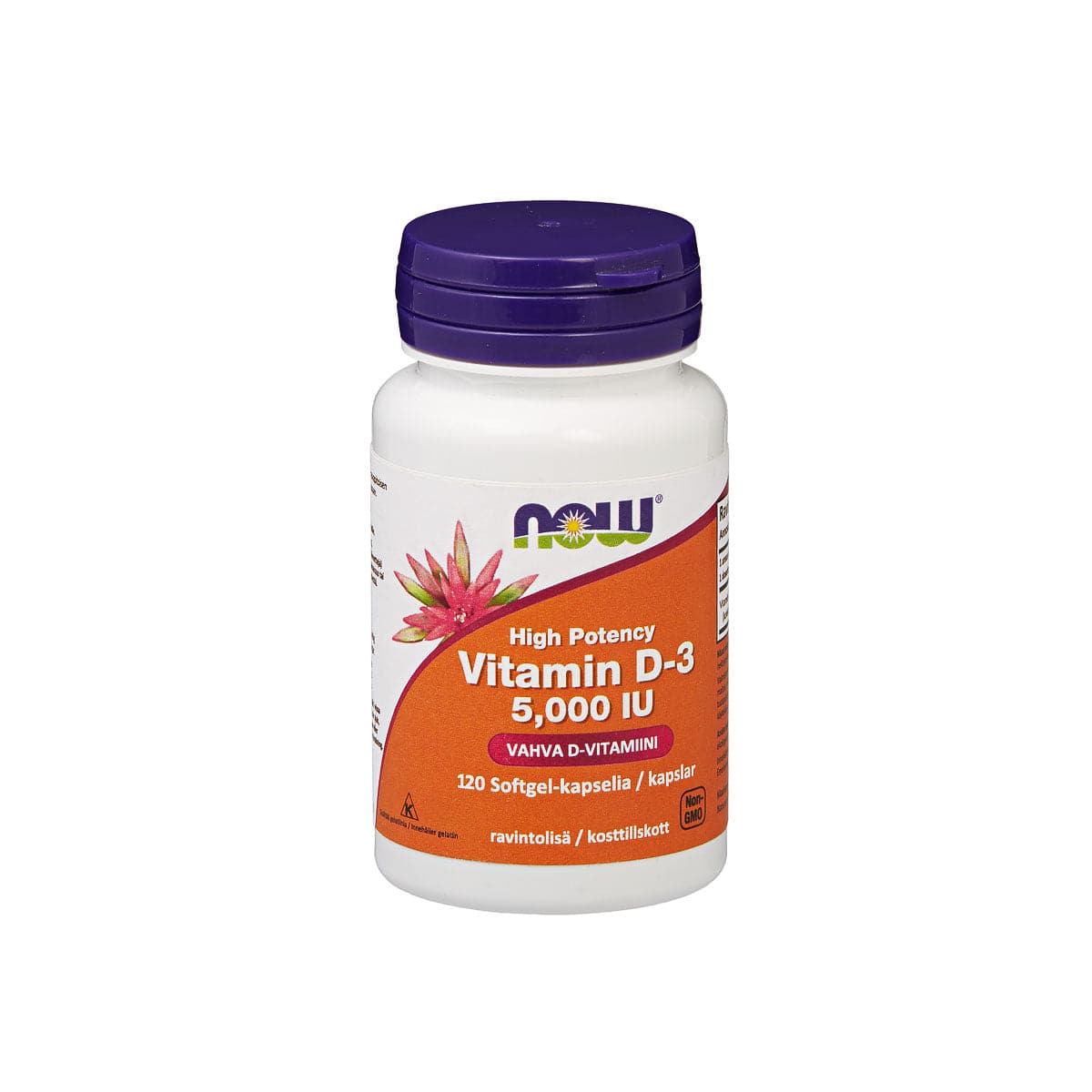 Now Foods D3-vitamiini 5,000 IU 120 kaps. - Sinunapteekki.fi