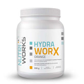 Nutri Works Hydra Worx Orange - Appelsiininmakuinen hiilihydraatti-elektrolyyttijauhe 500 g - Päiväys 03/2024 - Sinunapteekki.fi