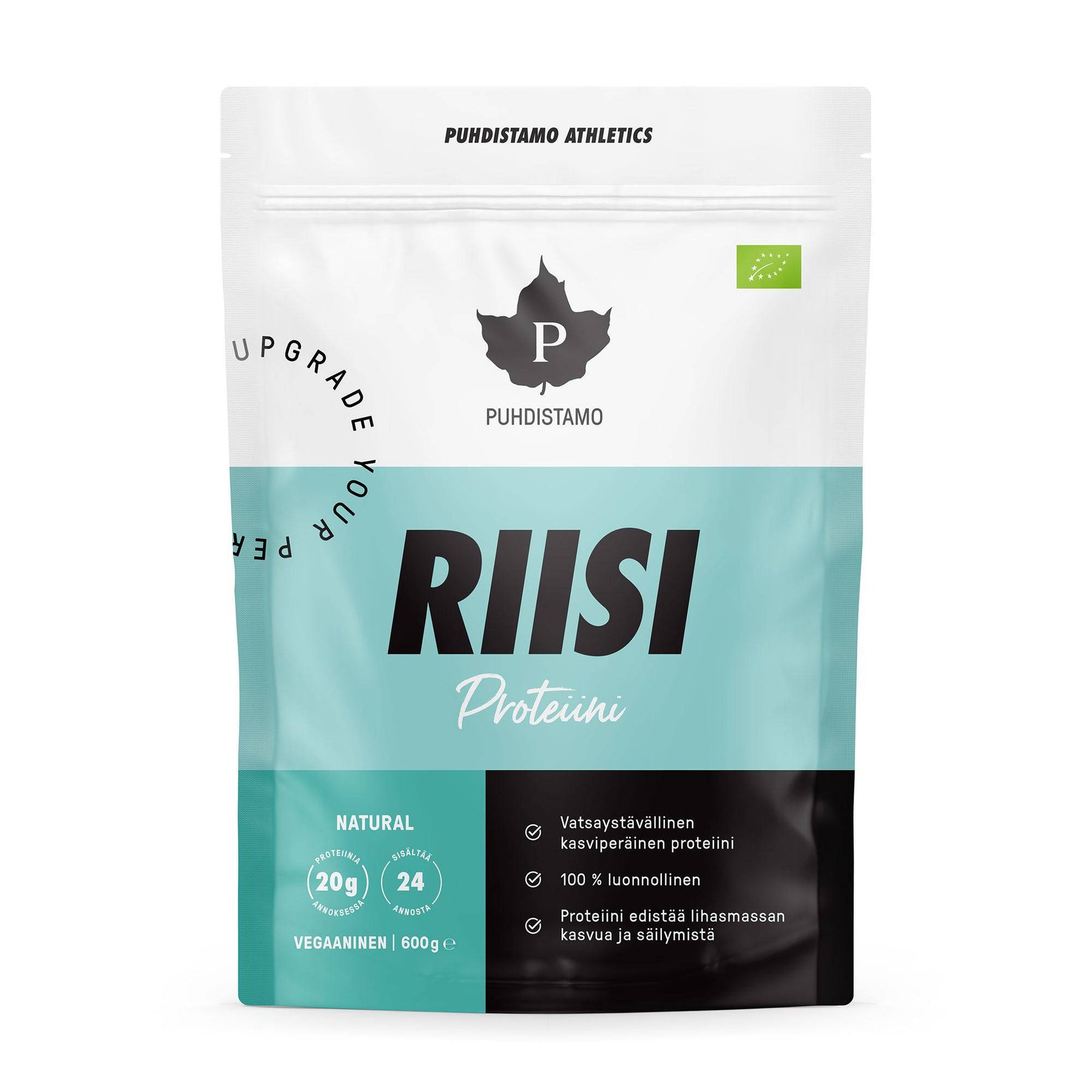 Puhdistamo Athletics Riisiproteiini Natural 600 g - Sinunapteekki.fi