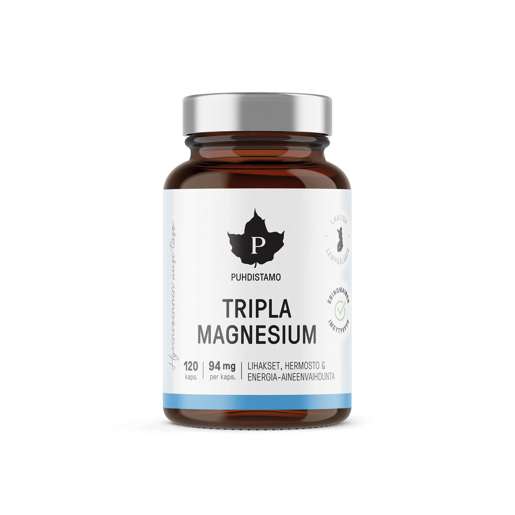 Puhdistamo Tripla Magnesium 120 kaps. - Sinunapteekki.fi