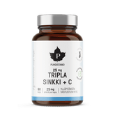 Puhdistamo Tripla Sinkki + C 25 mg 60 kaps. - Sinunapteekki.fi